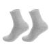 Minkissy 2st sock pedicure kit pumice stone for the feet spa pedicure booties spa pedicure booties footrubber short boots man pure cotton moisturizing light gray