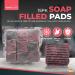 SOL 15pk Stainless Steel Soap Filled Pads Versatile Cleaning Pad for Home and Kitchen Heavy Duty Soap Filled Scouring Pads for Pots Pans and Cookers Cutting Grease and Stains Soap Pads for Scrubbing - Buy Online on GoSupps.com