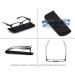 High-Quality 3 Pack Reading Glasses +2.25 for Men & Women | Comfortable Rectangular Design in Black & Blue-Gray | Perfect Reading Aid - Buy Online on GoSupps.com