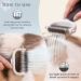 Pet Dematting Brush - Undercoat Rake Deshedding Tool for Long Haired Dogs & Cats - Double-Sided Detangler - Sable Brown Fur Grooming - Buy Online on GoSupps.com