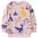 Girls Sweatshirt for Kids Cotton Top Casual Jumper Girl T Shirt Toddler Clothes Long Sleeve Pullover Age 1-12 Years 1-2 Years Dinosaur