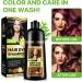 CCKULOOB Hair dye black hair color shampoo 3in1 hair color shampoo with herbal extracts natural coverage of gray hair Hair Color shampoo for dry hair long lasting 500 ml chestnut brown - Buy Online on GoSupps.com