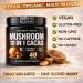 Instant Mushroom Powder 10:1 Cordyceps Mushroom Supplement with Reishi Chaga & Shiitake Caffeine-Free Nighttime Drink with B6 B12 D + Probiotics Mushroom Cacao Organic Blend (No Sweetener) No Sweetener 20 servings (2  - Buy Online on GoSupps.com