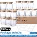 15-Pack 6oz Clear Glass Candle Jars with Bamboo Lids and Labels - Dishwasher Safe | Empty Candle Making Containers - Buy Online on GoSupps.com