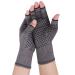 Rheumatoid Arthritis Gloves - Compression Gloves Fingerless Joint Pain Relief Hand Mitten Warmth Gloves Carpal Tunnel Gloves for Women Men L Gray B