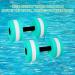 Timoo Aquatic Dumbbells Set - Pool Resistance Water Weights for Aerobics, High-Density EVA-Foam, Cyan (Set of 2) - Buy Online on GoSupps.com