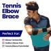 Tennis Elbow Brace for Men & Women | Forearm Pain Relief Compression Strap | Golfers Elbow Tendonitis Support & Ulnar Nerve Sleeve | Fits Most - Buy Online on GoSupps.com
