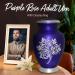 Purple Cremation Urn with Velvet Bag - Large Memorial Ashes Urn for Male & Female - Honour Your Loved One with this Rose Urn for Ashes - Buy Online on GoSupps.com