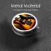 Portable Metal Pill Box - Round Mini 3-Compartment for Travel | Instrumental Guitar Design - Buy Online on GoSupps.com