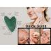 Buy Super Smooth Green Aventurine Gua Sha Facial Tools - Natural Face Sculptor for Jawline & Chin | Premium Box Included - Buy Online on GoSupps.com