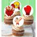 24 x Pre-Cut Boxing 5 Edible Stand up Wafer Paper Cupcake Toppers Cake Decorations Birthday Party Sport Martial Art - Buy Online on GoSupps.com
