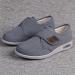 Women's Wide Width Diabetic Winter Shoes | Warm & Comfortable Edema Slippers for Swollen Feet | Lightweight Anti-Slip Sole | Grey - Size 6.5 - Buy Online on GoSupps.com
