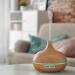 ARENDO Ultrasound LED Aroma Diffuser 300 ml - Humidifier with Timer & 7 LED Colors - Quiet Operation & Wooden Decor for Home Use - Buy Online on GoSupps.com