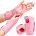 1 Pair Wrist Brace Carpal Tunnel for Men Women Arthritis Wrist Brace Protector Night Sleep Removable Wrist Support Carpal Tunnel for Helping People Have a Better Sleep (Pink Small/Medium) Pink Small/ Medium