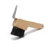 Forest power hoof scraper with brush beech wood |Robust & sustainable |Made in Germany |Horse care ideal for horse hooves cleaning (1 piece)