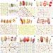 Nail Decoration Manicure Self-Adhesive 3D Fruits Nail Art Nail Stickers Nail Art Decals Supplies(15) (Multicolor 15) - Buy Online on GoSupps.com