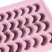 Zegaine 16 Pairs Short Faux Mink Wispy False Eyelashes | Natural Cat Eye Fluffy Strip Lashes 12mm Pack - Buy Online on GoSupps.com