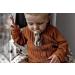 Filibabba Organic Cotton & Wood Pacifier Chain | 21 cm | Nickel-Free Clips | Danish Design for Boys & Girls | Lemon Color - Buy Online on GoSupps.com