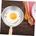 BRIGHTFUFU Stainless Steel Pot Egg Pan Griddle Kitchen Pan Small Egg Frying Pan Stainless Steel Frying Pan Kitchen Egg Cooker Honeycomb Nonstick Skillet Small Frying Pan Wood Non Stick - Buy Online on GoSupps.com