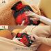 NAANLE 2L Hot Water Bottle with Red Poppy Cover - Pain Relief Menstrual Cramps & Heat Therapy - Buy Online on GoSupps.com