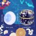 Buy Sibba Powder Box & Makeup Sponge Set - Perfect for Baby Powder & Loose Powder - Blue & Dark Blue Containers - Buy Online on GoSupps.com