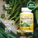 Vegan Vitality Vitamin D3 K2 4000IU (100mcg) with Coconut Oil 100% Plant Based Vegan Vitamin D for Vegan and Vegetarian - 60 Capsules - Buy Online on GoSupps.com