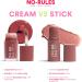 3INA Makeup No-Rules Stick 677 Brown Blush Stick with Hyaluronic Acid - Buy Online on GoSupps.com