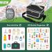 Medicine Storage Bag - Portable Pill Organizer & Travel Medication Bottle Holder - Black Classic First Aid Kit with Shoulder Strap - Buy Online on GoSupps.com