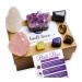 Bali Box - Healing Crystals Set - 8 Natural Chakra Crystals Tumbled & Raw Including Selenite Amethyst Lapiz Lazuli & Black Tourmaline 8 Crystals