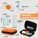 Portable Contact Lens Travel Bag - Case Tweezers Solution Bottle - Ideal for Daily Outdoor Use (Orange - Buy Online on GoSupps.com