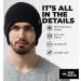 Cuffed Knit Beanie Winter Hat for Men and Women - Black | Warm, Soft & Stretchy - Buy Online on GoSupps.com