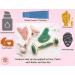 Premium Certified Rose Quartz Pink Roller & Gua Sha Set for Skin Care & Muscle Relaxation - Buy Online on GoSupps.com