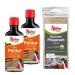 Poliboy Fix -New Pole Dark - Furniture Polite For Dark Lacquered Woods - Color -refreshing wood polish - 2x 100ml - with cotton cloth - Made in Germany 100 ml (2 Series Pack) Dark
