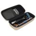 Linkidea Hard-Shell Thickened Razor Storage Bag Portable Razor Accessories Storage Bag Suitable for ProGlide Shield Power Fusion 5 Power Mach 3 Sensor 3 (Gold)