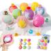 Lot de 9 bombes de bain avec jouets l'int rieur bombes bain en forme coquillage avec jouets d'animaux marins bulles color es p tillantes sans danger pour les enfants ensemble balles pou