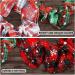 Christmas Glitter Sequin Hair Scrunchies - Red+Green Elastic Ponytail Holders for Girls & Women - 5PCS Set for Festive Hair Accessories - Buy Online on GoSupps.com