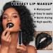 Buy Black Lipstick & Lip Liner Set | Matte Long-Lasting Black Stain for Halloween & Goth Makeup - 2PCS - Buy Online on GoSupps.com