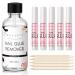 Makartt nail glue remover kit - 30ml nail glue remover without acetone with 5 pieces of nail glue for artificial nails nail tip 30ml nail glue remover with 5 nail glue