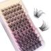 Losha Individual Lashes 72 Pcs Cluster Lashes Extension 8-16mm Mixed D Curl Lash Clusters Soft Thin Band DIY Eyelash Extensions Wispy False Eyelashes for Personal Makeup| B10-8-16mm Mix 8-16mm B10-D Curl