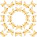 24 Pieces Gold Butterfly Hair Clips Metal Butterfly Hair Clamps Metallic Hollow Butterfly Hairpins Cute Gold Hair Clips for Women Girls with Left and Right Styles