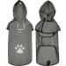 Shop DQGHQME Waterproof Pet Raincoat with Hood - Adjustable Reflective Rain Jacket for Small Medium & Large Dogs - XL Gray - Buy Online on GoSupps.com