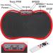 Super Deal Pro Vibration Plate Exercise Machine - Whole Body Workout Fitness Platform with Loop Bands, Bluetooth & Remote - 99 Levels Red - Buy Online on GoSupps.com