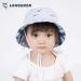 LANGZHEN Beach Sun Protection Hat | Baby Girls Adjustable Wide Brim Play Hat | Light Blue - Fish | 1-2 Years - Buy Online on GoSupps.com