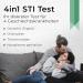 Doctorbox 4-in-1 STD Test | Accurate Home Urine Test for Men & Women | Chlamydia Trichomonas Mycoplasma | Lab Analysis Included - Buy Online on GoSupps.com