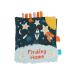 Manhattan Toy Little Rocket Finds Home Soft Activity Crinkle Book for Baby & Toddler with Tethered Characters Little Rocket Soft Book