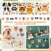 122PC Dog Party Gifts | Birthday Party Accessories for Dogs | Gift Bags DIY Facial Stickers Keychains & Stickers for Kids - Buy Online on GoSupps.com