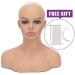 PVC Mannequin Head Bust Stand for Wigs - 16.5 Inch Caucasian | PMH-DB7645 - Buy Online on GoSupps.com