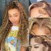 Aveiyce Highlight Ombre HD Transparent 13x4 Lace Front Wigs Human Hair 180% Density Honey Blonde 4/27 Deep Wave Lace Front Wigs Human Hair for Black Women Frontal Curly Wigs Pre Plucked with Baby Hair 22 Inch 22 Inch 4/2...