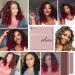 Lulu Haireate Red Curly Headband Wig for Black Women - High Density Synthetic Glueless Wig for Daily Wear - Buy Online on GoSupps.com