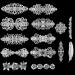 14PCS Retro Vintage Silver French Barrette, Kalolary Vintage Metal Decorative Hair Clips, Spring Hairpins Hair Jewelry Accessories for Women Girl